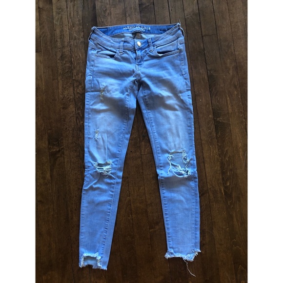 American Eagle Denim X Cafe Super Low Jeggings - Picture 3 of 6